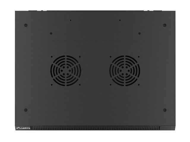 Baie rack murale Lanberg 19" 6U 600x450 noire wf01-6406-10b