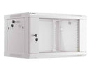 Lanberg | Rack cabinet 19" wall-mount 6U/600x450 (flat pack) with glass door | WF01-6406-10S | Grey