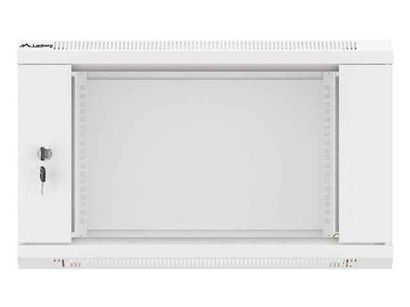 Lanberg | Rack cabinet 19" wall-mount 6U/600x450 (flat pack) with glass door | WF01-6406-10S | Grey