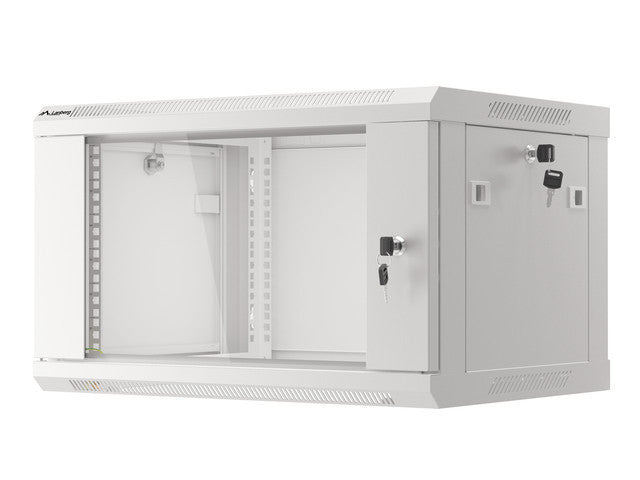 Armoire murale lanberg 19" 4u 600x450 gris wf01-6406-10s