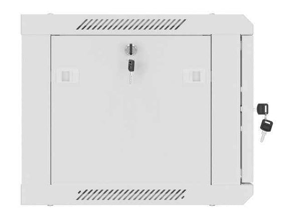 Lanberg | Rack cabinet 19" wall-mount 6U/600x450 (flat pack) with glass door | WF01-6406-10S | Grey