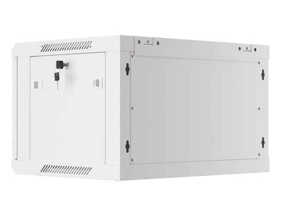 Lanberg | Rack cabinet 19" wall-mount 6U/600x450 (flat pack) with glass door | WF01-6406-10S | Grey