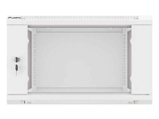 Baie d'installation murale Lanberg 19'' 6U 600x600mm grise (porte vitrée)