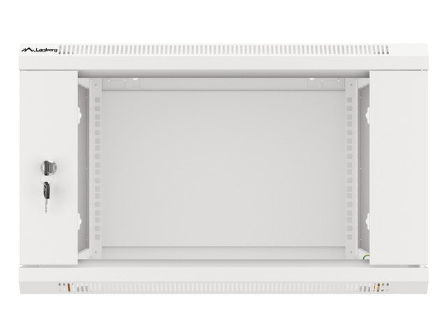Baie d'installation murale Lanberg 19'' 6U 600x600mm grise (porte vitrée)