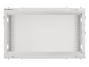 Lanberg wall-mounted installation rack cabinet 19'' 6U 600x600mm gray (glass door)-4