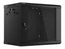 Lanberg | Rack cabinet 19" wall-mount 9U/600x450 (flat pack) | WF01-6409-10B | Black