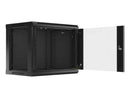 Lanberg | Rack cabinet 19" wall-mount 9U/600x450 (flat pack) | WF01-6409-10B | Black