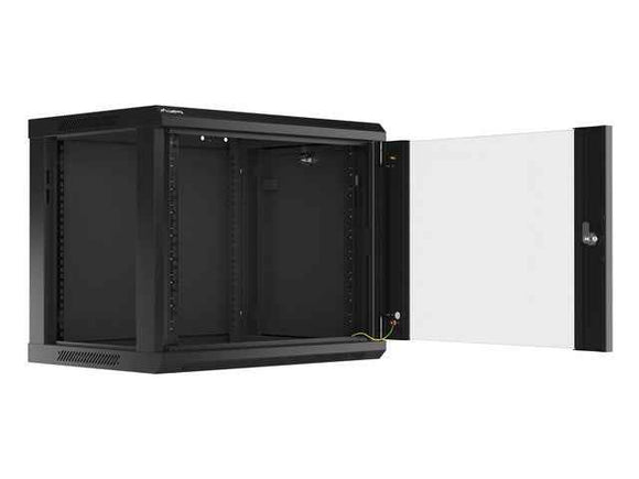 Lanberg | Rack cabinet 19" wall-mount 9U/600x450 (flat pack) | WF01-6409-10B | Black