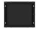 Lanberg 19'' wall-mounted installation cabinet 9U 600x450mm black (glass door)-8