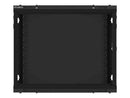 Lanberg | Rack cabinet 19" wall-mount 9U/600x450 (flat pack) | WF01-6409-10B | Black