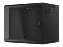 Lanberg | Rack cabinet 19" wall-mount 9U/600x450 (flat pack) | WF01-6409-10B | Black