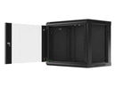 Lanberg | Rack cabinet 19" wall-mount 9U/600x450 (flat pack) | WF01-6409-10B | Black