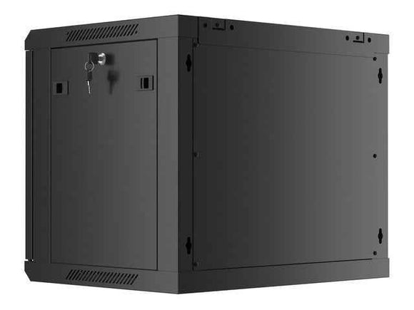 Lanberg | Rack cabinet 19" wall-mount 9U/600x450 (flat pack) | WF01-6409-10B | Black