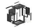 Lanberg | Rack cabinet 19" wall-mount 9U/600x450 (flat pack) | WF01-6409-10B | Black