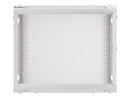 Lanberg wall-mounted installation rack cabinet 19'' 9U 600x450mm gray (glass door)-5