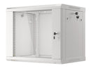 Lanberg wall-mounted installation rack cabinet 19'' 9U 600x450mm gray (glass door)-6