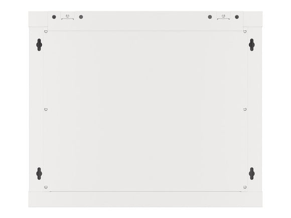 Lanberg wall-mounted installation rack cabinet 19'' 9U 600x450mm gray (glass door)
