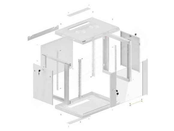 LANBERG WF01-6409-10S wall-mount rack