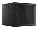 Lanberg | Rack cabinet 19" wall-mount 9U/600x600 (flat pack) V2 | WF01-6609-10B | Black