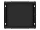 Baie d'installation murale Lanberg 19'' 9U 600x600mm noire (porte vitrée)