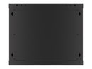 Baie d'installation murale lanberg 19'' 9u 600x600mm noire porte vitrée