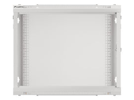 Lanberg | Rack cabinet 19" wall-mount 9U/600x600 (flat pack) with glass door | WF01-6609-10S | Grey - 0