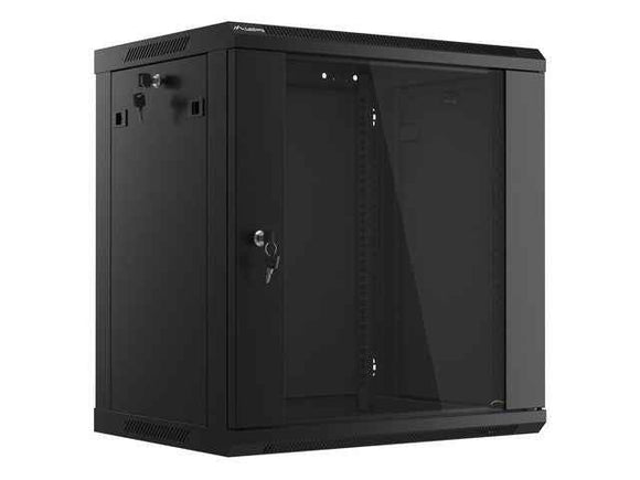 Lanberg WF01-6412-10B rack cabinet 12U Wall mounted rack Black