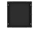 Lanberg wall-mounted installation rack cabinet 19'' 12U 600x600mm black (glass door)-5
