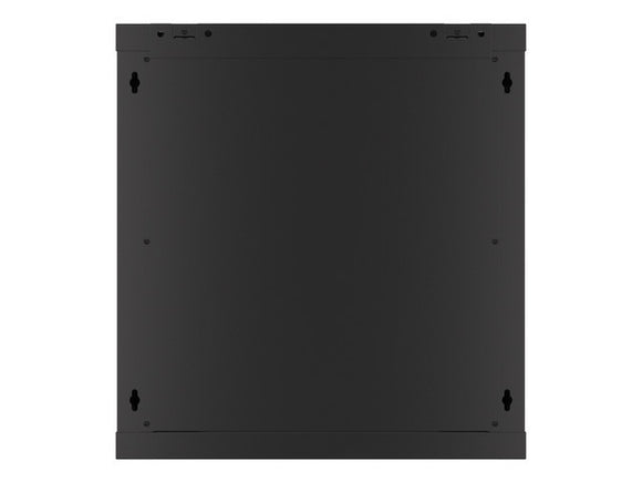 Lanberg wall-mounted installation rack cabinet 19'' 12U 600x600mm black (glass door)