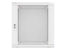 Lanberg wall-mounted installation rack cabinet 19'' 12U 600x600mm gray (glass door)