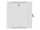 Lanberg wall-mounted installation rack cabinet 19'' 12U 600x600mm gray (glass door)