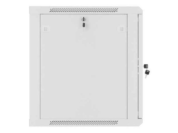 Lanberg wall-mounted installation rack cabinet 19'' 12U 600x600mm gray (glass door)