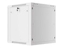 Lanberg wall-mounted installation rack cabinet 19'' 12U 600x600mm gray (glass door)
