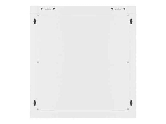 Lanberg wall-mounted installation rack cabinet 19'' 12U 600x600mm gray (glass door)