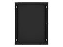 Lanberg wall-mounted installation rack cabinet 19'' 15U 600x450mm black (glass door)