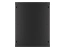 Baie d'installation murale Lanberg 19'' 15U 600x450mm noire (porte vitrée)