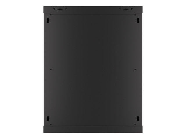 Lanberg wall-mounted installation rack cabinet 19'' 15U 600x450mm black (glass door)