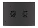 Lanberg wall-mounted installation rack cabinet 19'' 15U 600x450mm black (glass door)
