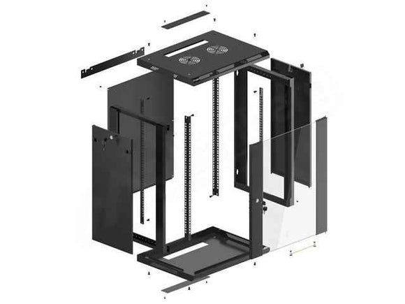 LANBERG WF01-6415-10B wall-mount rack