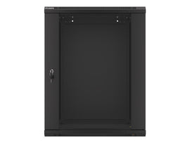 Lanberg WF01-6615-10B rack cabinet 15U Wall mounted rack Black - 0