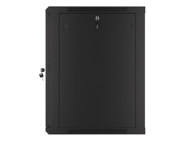 Baie d'installation murale Lanberg 19'' 15U 600x600mm noire (porte vitrée)