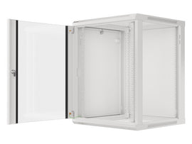 Lanberg | Rack cabinet 19" wall-mount 15U/600x600 (flat pack) with glass door | WF01-6615-10S | Grey - 0