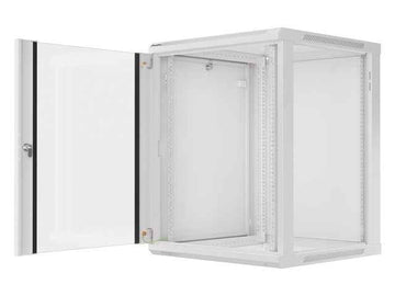 Lanberg | Rack cabinet 19" wall-mount 15U/600x600 (flat pack) with glass door | WF01-6615-10S | Grey