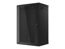 Lanberg WF01-6418-10B rack cabinet 18U Wall mounted rack Black-8
