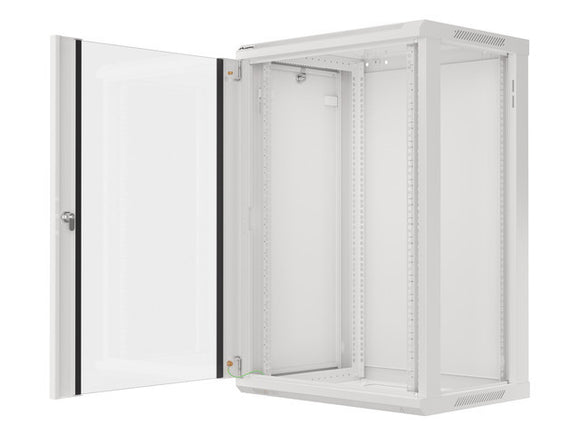 Lanberg WF01-6418-10S rack cabinet 18U Wall mounted rack Grey