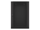 Lanberg wall-mounted installation rack cabinet 19'' 18U 600x600mm black (glass door)-10