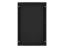 Lanberg wall-mounted installation rack cabinet 19'' 18U 600x600mm black (glass door)-11