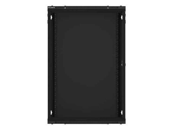 Lanberg | Rack cabinet 19" wall-mount 18U/600x600 (flat pack) with glass door | WF01-6618-10B | Black