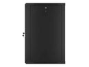 Lanberg | Rack cabinet 19" wall-mount 18U/600x600 (flat pack) with glass door | WF01-6618-10B | Black