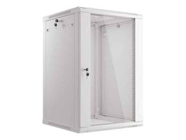 Lanberg WF01-6618-10S rack cabinet 18U Wall mounted rack Grey